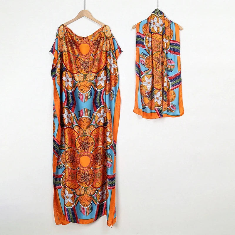 Middle Eastern Women And Clothing, Muslim Robe, Malay Indonesian Dress Printed Sleeveless Elegant Robe