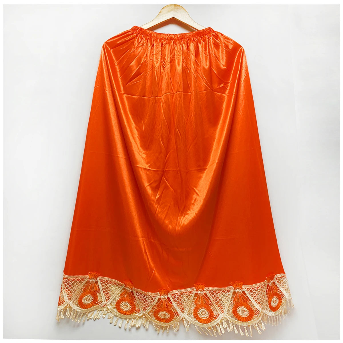 2025 Latest Comfort Women's Relaxed Long Skirt Lace Knee Length Elastic High Waist Flared Pleated Swing Skirt Cool Summer Dress