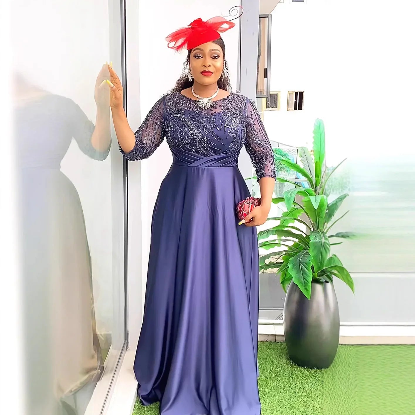Plus Size African Party Dresses for Women Dashiki Ankara Sequin Wedding Evening Sexy Bodycon Maxi Christmas Dress Africa Clothes