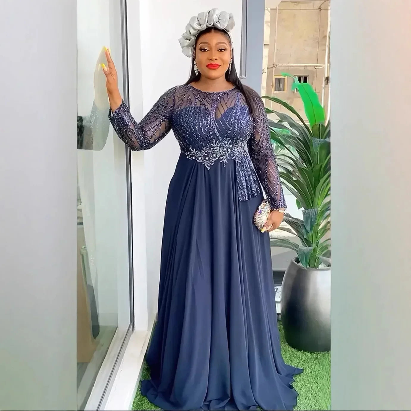 Africa Clothing Elegant African Dresses for Women 2025 Spring Plus Size Wedding Party Long Dress Dashiki Ankara Outfits Robe