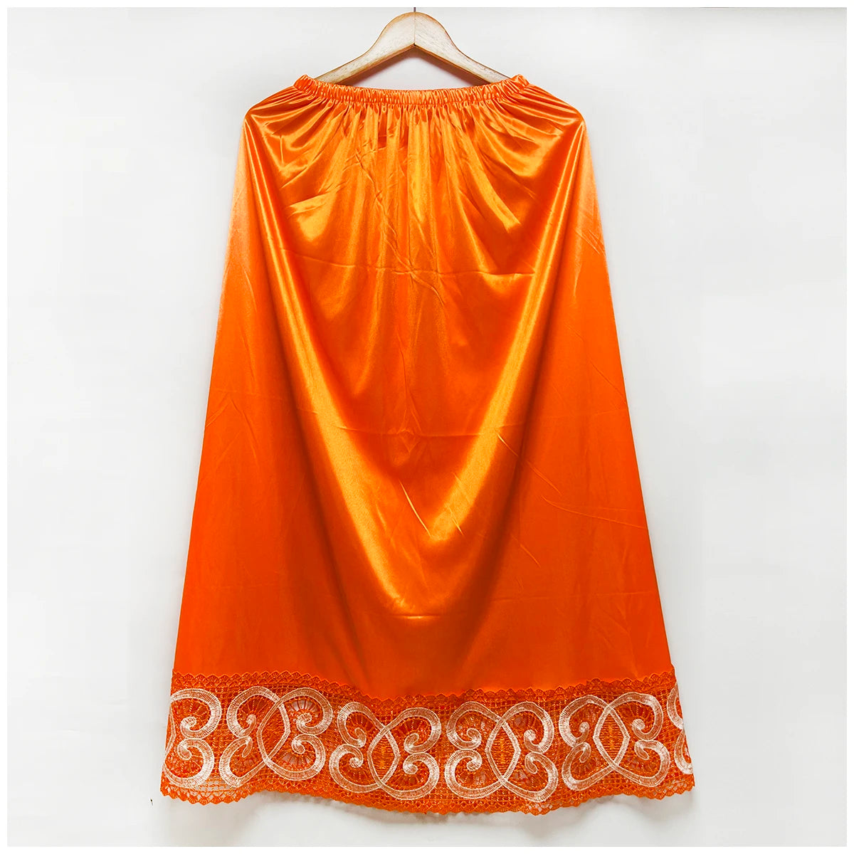 2025 Latest Comfort Women's Relaxed Long Skirt Lace Knee Length Elastic High Waist Flared Pleated Swing Skirt Cool Summer Dress