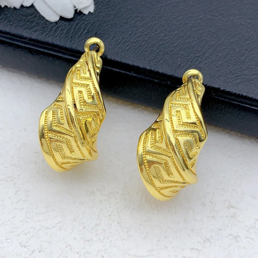 Luxury Nigerian Jewelry Set Wedding For Women Dubai 24K Gold Color Jewelery African Charm Designer Earrings Bridal Necklace