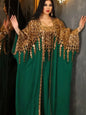 Eid 2 Piece Set with Inner Dress Party Abaya Women Ramadan Cardigan Long Dress Suits Kaftan Vestidos Largos Robe Jalabiya 2024