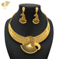 XUHUANG Luxury Crystal Gold Color Necklace Sets For Women Wedding Dubai African Jewelry Set Indian Jewellery Anniversary Gifts