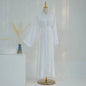 2024 Muslim Modest Cardigan for Women Eid Arab Abaya Dubai Dress Islamic Daily Long Sleeve Clothing Turkey Solid Color Coat Robe
