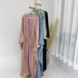 Fashion Elegant Dubai Turkish Abaya Dress Women Muslim's Women Muslim Kimino Dress Abayas Open Front Cardigan