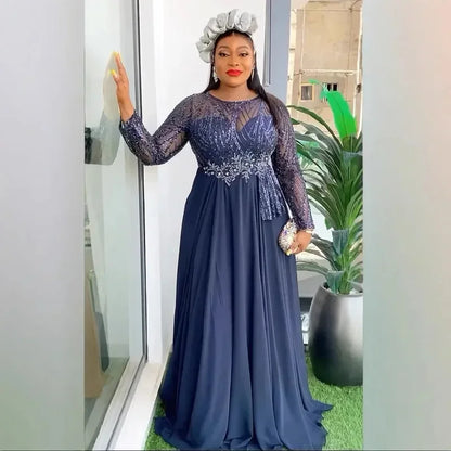 Africa Clothing Elegant African Dresses for Women 2025 Spring Plus Size Wedding Party Long Dress Dashiki Ankara Outfits Robe