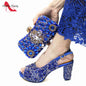 2024 Fashion New Arrivals INS Hot Sale Full Crystal Shinning Shoes and Bag Set for Dress in Red Color Sandals Christmas Party