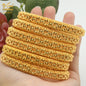 Dubai Bangles For Women Middle East Gold Color Bangle Ethiopian Saudi Arab Bracelet Wedding Bride Jewelery African Birthday Gift