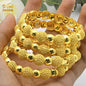 Dubai Bangles For Women Middle East Gold Color Bangle Ethiopian Saudi Arab Bracelet Wedding Bride Jewelery African Birthday Gift