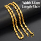 Anniyo Gold Color Chain Necklaces for Women Girls Dubai Africa Party Jewelry Arab Ethiopian Bead Chain Jewellery  #066304