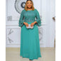 African Party Dresses for Women Dashiki Ankara Lace Wedding Gowns Elegant Turkey Muslim Maxi Dress Plus Size African Skirt