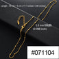 Anniyo Gold Color Chain Necklaces for Women Girls Dubai Africa Party Jewelry Arab Ethiopian Bead Chain Jewellery  #066304