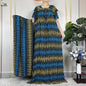 2024 New Muslim Dubai Fashion Women Cotton Dresse With Big Scarf For Women Maxi Summer Short Sleeve Loose African Abaya Clothing