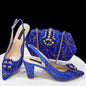 Venus Chan Elegant Pointed-Toe Heeled Sandals Shoes 2024 Woman High Heels Rhinestone New Italian Shoes and Bag for Party
