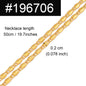 Anniyo Gold Color Chain Necklaces for Women Girls Dubai Africa Party Jewelry Arab Ethiopian Bead Chain Jewellery  #066304