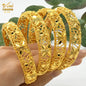 Dubai Bangles For Women Middle East Gold Color Bangle Ethiopian Saudi Arab Bracelet Wedding Bride Jewelery African Birthday Gift