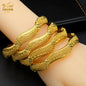 Dubai Bangles For Women Middle East Gold Color Bangle Ethiopian Saudi Arab Bracelet Wedding Bride Jewelery African Birthday Gift