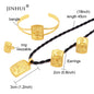 Jewelery sets Necklace earrings Ring bracelets set gold color jewelry sets African for women bridal Ethiopian Dubai wedding gift